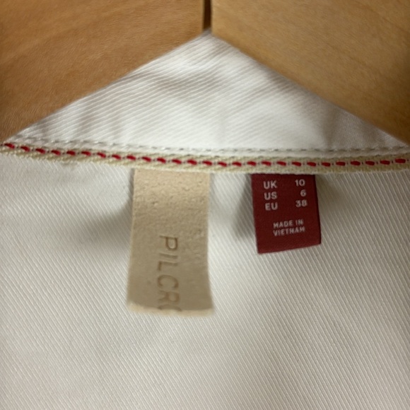 Anthropologie Pilcro white button front dress size 6 - Picture 4 of 9